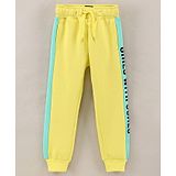 Vitamins Full Length Lounge Pant Text Printed  - Yellow