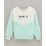 Vitamins Full Sleeves Sweatshirt Text Print - Blue