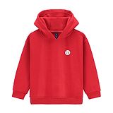 Little Kangaroos Full Sleeves Hooded Sweatshirt Solid Colour - Red