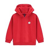 Little Kangaroos Full Sleeves Hooded Sweatshirt Solid Colour - Red