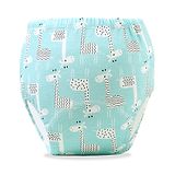 Bembika Babies Cotton Potty Training Pants Blue Giraffe  Printed Medium - Blue