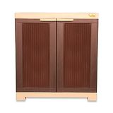 National Plastic Cupboard Small Size - Brown & Beige