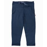 Nino Bambino 100% Cotton Solid Track Pant - Navy Blue