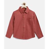 Tales & Stories Full Sleeves Solid Shirt - Brown