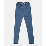 Tales & Stories Slim Fit Solid Jeggings - Blue