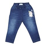 Tiny Girl Sequin Unicorn Detail Jeans - Blue