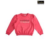 iDO Italy Cotton Full Sleeves Winter Wear Sweatshirt Vibes Printed - Pink