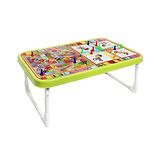 Lattice Portable and Foldable Multipurpose Ludo Snakes and Ladders Study Desk (Color May Vary)