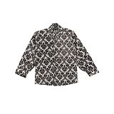 Actuel Full Sleeves Design Print Shirt - Off White Black