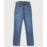 GINI & JONY Gini And Jony Full Length Solid Color Denim Jeans - Blue