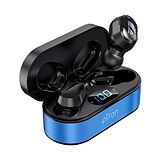 pTron Bassbuds Plus In Ear True Wireless Stereo Bluetooth Headphones with Mic - Blue & Black