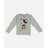 Nap Chief Full Sleeves Disney's Mickey Mouse Featured Tee - Mint Green