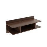 USHA SHRIRAM Wall Mount TV Cabinet with Set Top Box Stand - Brown