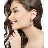 YouBella Valentine Gifts :  Jewellery Valentine Collection Zircon Fancy Party Wear Earrings for Girls & Women Pink - 30 g