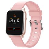 French Connection F1 C Touch Screen Unisex Metal Case Smartwatch With Heart Rate & Blood Pressure Monitoring Upto 14 Days Active Battery Life and Metal Strap - Pink