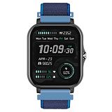 Fcuk Series 2 Full Touch Smartwatch With 1.69 Inch Large Display Bluetooth Calling Spo2 Metal Body Built-in Games Heart Rate Monitor Multiple Watch Faces and Long Battery Life - Blue