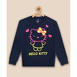 Kidsville Hello Kitty Featuring Full Sleeves Printed Sweatshirt - Blue