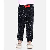 BownBee All Over Stars Printed Leggings - Black