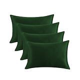 Angel Mommy Superb Bouncing & Jumping Microfiber Pillow Set Of 4 Small - Dark Green