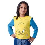 The Souled Store Full Sleeves Looney Tunes Tweety Featured Printed Sweatshirt - Mustard Yellow