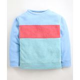 Cherry Crumble By Nitt Hyman Polar Fleece Full Sleeves Colorspire Sweatshirt - Blue Green