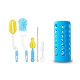 Safe-O-Kid Safe O Kid Baby Feeding Bottle Cover & Bottle Cleaning Brush - Blue