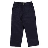 Actuel Full Length Solid Button Down Trouser - Navy Blue