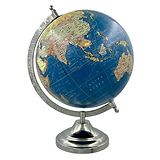 Globeskart with Chrome Base and Arc Globe - Royal Blue