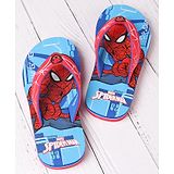 Pine Kids Flip Flops Spiderman Print - Blue