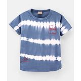 Little Kangaroos Half Sleeves Tie Dye T-Shirt - Blue