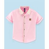 Little Kangaroos Half Sleeves Shirt Solid Colour - Pink