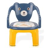 Baybee Plastic Chair for Kids Study Table Chair with Cushion Seat & High Backrest - Blue