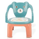 Baybee Plastic Chair for Kids Study Table Chair with Cushion Seat & High Backrest - Green