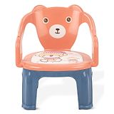 Baybee Plastic Chair for Kids Study Table Chair with Cushion Seat & High Backrest - Pink