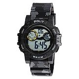 FunBlast Alarm with Digital Dial Wrist Watch - Black