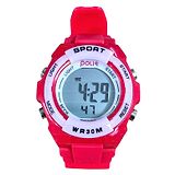 FunBlast Alarm with Digital Dial Wrist Watch - Red