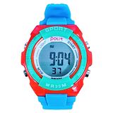 FunBlast Alarm with Digital Dial Wrist Watch - Sky Blue