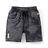 Little Kangaroos Knee Length Solid Shorts - Grey