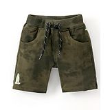 Little Kangaroos Knee Length Solid Shorts - Olive