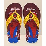 Kidsville Spiderman Printed Soft Cushion Flip Flops - Maroon