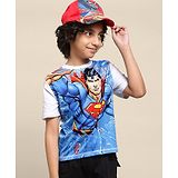 Kidsville DC Comics Super Heroes Featuring Superman Printed Tee - White & Blue