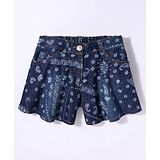 Little Kangaroos Shorts FLARED FIT,100% COTTON Female DARK BLUE 1-2Y