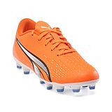 PUMA ULTRA PLAY FG AG Jr Lace Up Closure Football Shoes with Studs - Orange White Blue Glimmer