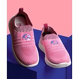 Kidsville Barbie Featured Printed Slip OnSneakers - Pink