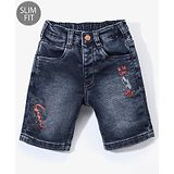 Ruff Denim Knee Length Washed Jamaican - Dark Blue