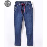 Ruff Full Length Washed Denim Jeans - Blue