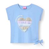 Little Kangaroos 100% Cotton Short Sleeves Text Print - Blue