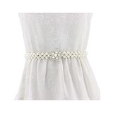 Syga Women Alloy And Faux Belt Waist Chain EL95 12 -White