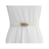 Syga Women Alloy And Faux Belt  Waist Chain EL95 17 - White