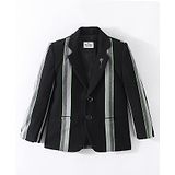 Noddy Full Sleeves Striped Blazer - Black